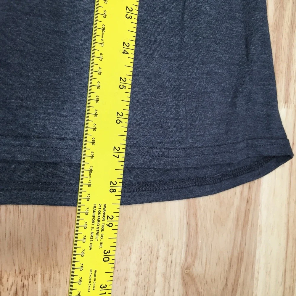 Anvil Mens T-Shirt Adventure Is Calling Me Graphic Small Gray Bacon & Co